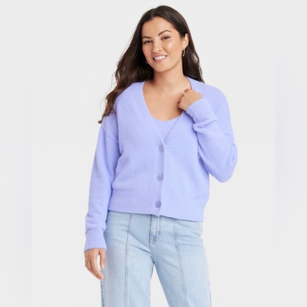 A new day fuzzy cardigan